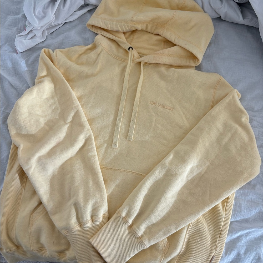 Aime Leon Dore Pastel Yellow Hoodie